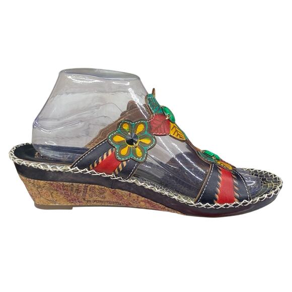 L’artiste X Spring Step Women’s Edrea Floral Multicolor Sandals Size 40 US 9 - Picture 4 of 11